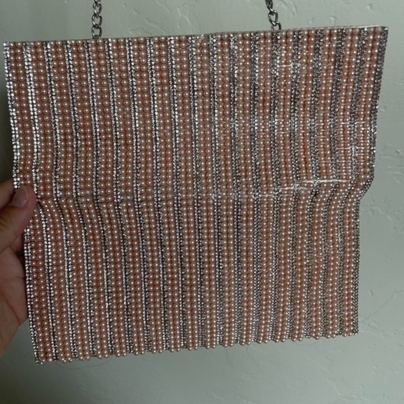 Pink Pearl Sparkly Cross Body/Clutch - Picture 11 of 12